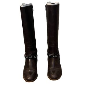 Coach Dark Brown Over the Knee Boots